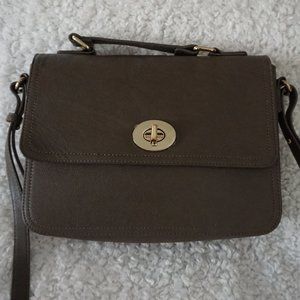 Forever21 Structured Flaptop Satchel Bag